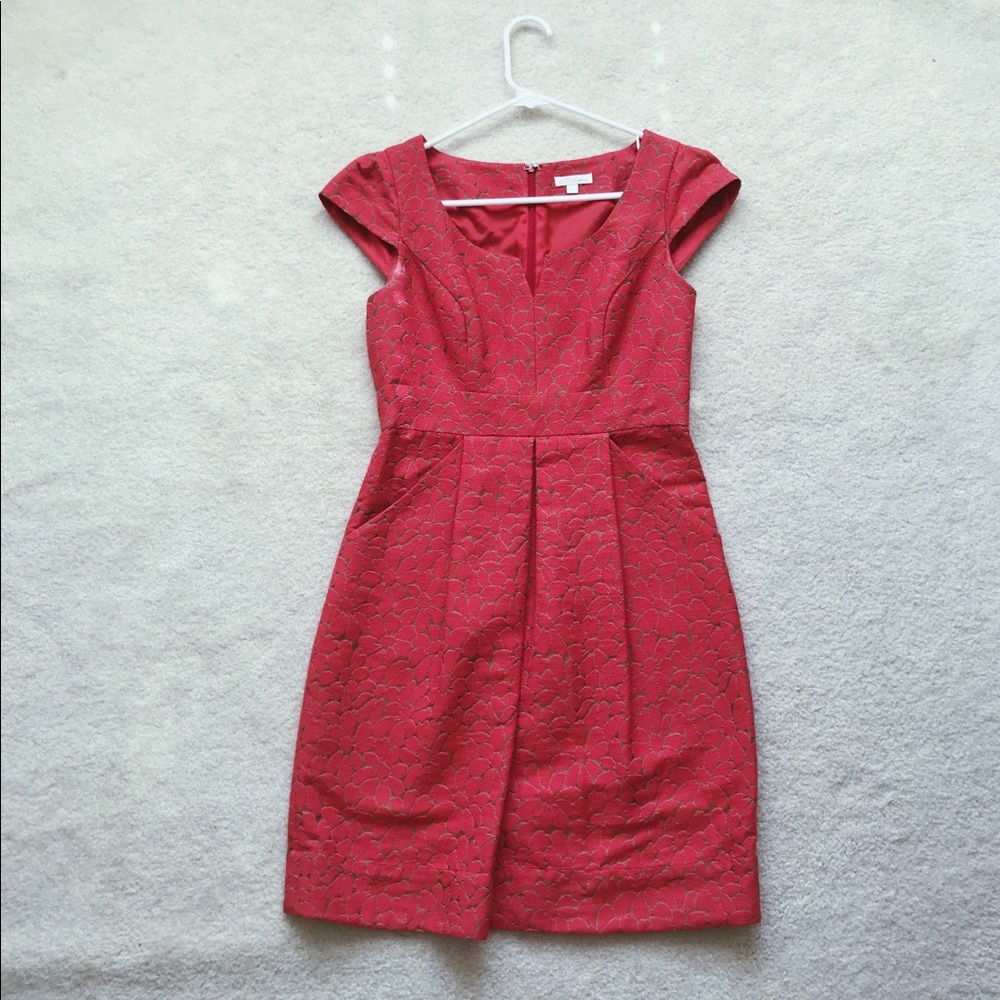 Red cocktail dress